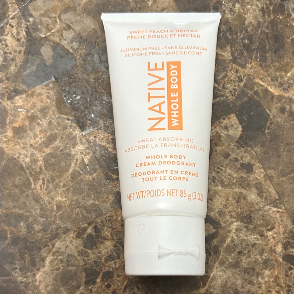 NEW 🆕 Native Whole Body Cream Deodorant Sweet Peach & Nectar